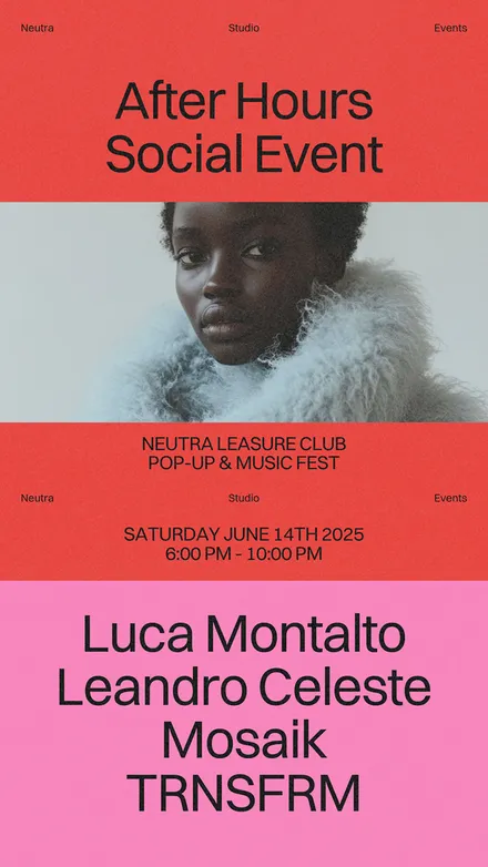 Event poster design example
