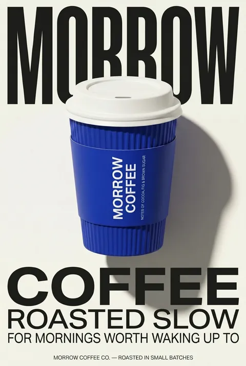Coffee launch poster variation two