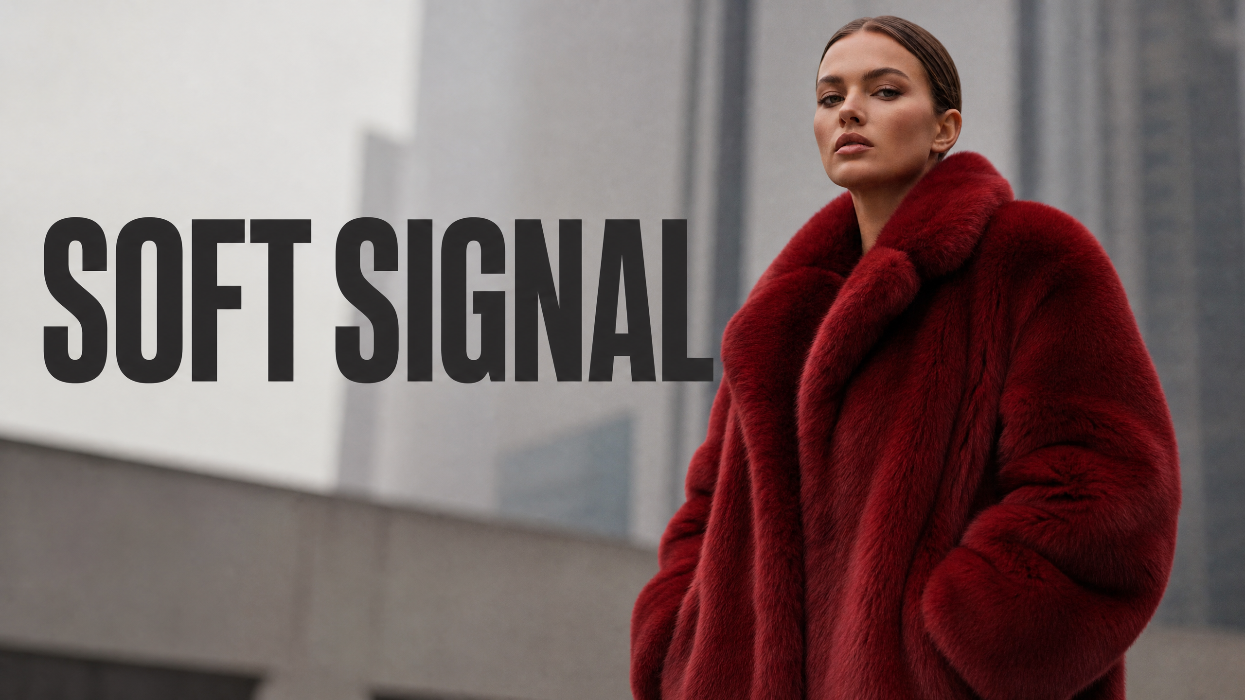 Soft Signal editorial poster reference