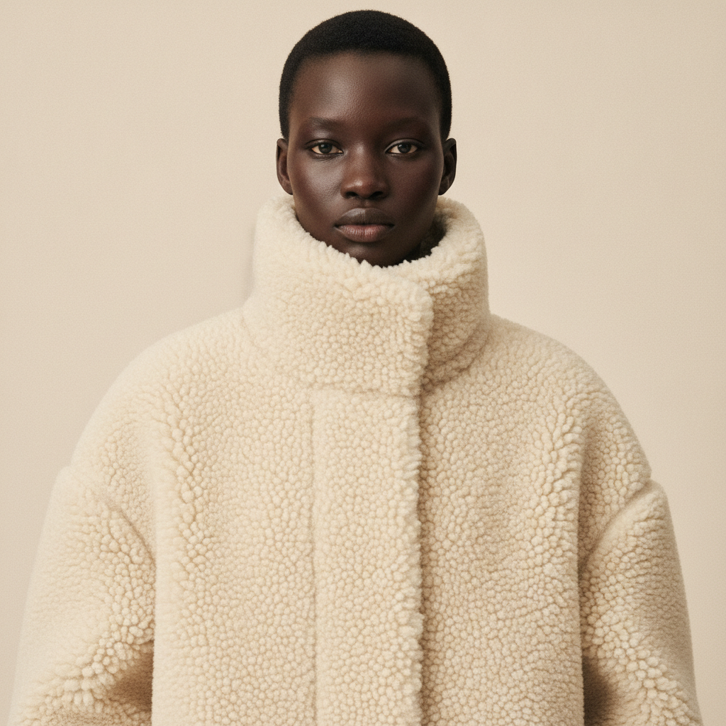 Cream coat portrait reference